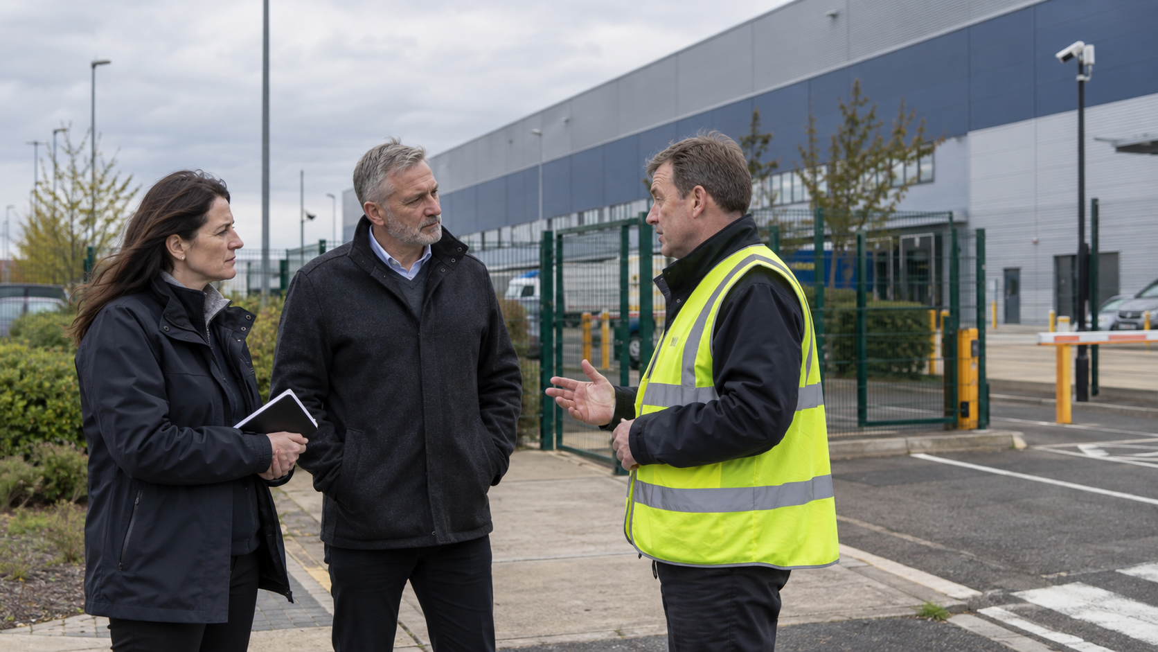 Consultants assessing a strategic operating picture